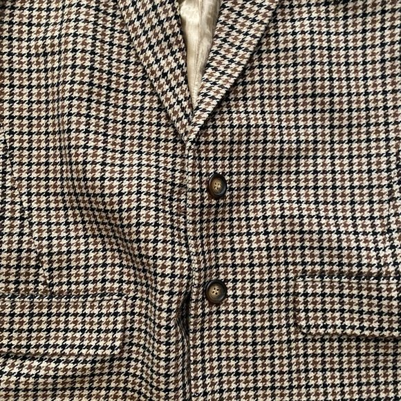 ROUJE PARIS Jacques Oversized Boyfriend Wool Blend Houndstooth Blazer - Picture 8 of 8